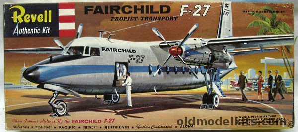 Revell 1/94 Fairchild F-27 Propjet Transport - With Additional Aloha Decals, H297-98 plastic model kit